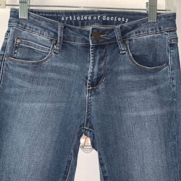 Articles Of Society Womens Skinny Jeans 24 Blue - Picture 2 of 15